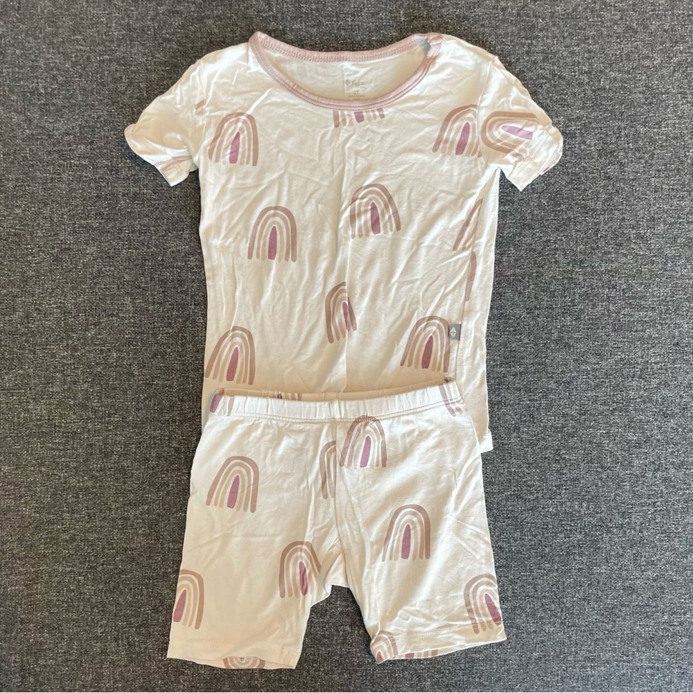 Kyte Baby Sunset Rainbow Pajama Set Short Sleeve